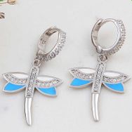 Gumush T8212 ​Gümüş Sallantılı Yusufcuk Kadın Küpe