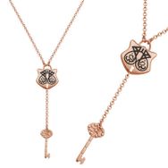 Gumush T8405 Rose Ya Fettah Yazılı Kadın Gümüş Kolye