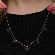 Gumush T8664 Rose Şans Kadın Gümüş Kolye