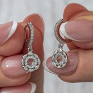 Gumush T8841 Sallantılı Halka Kadın Gümüş Küpe