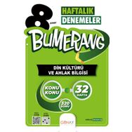 Günay Yayınları 8. Sınıf Bumerang 32 Haftalık Din Kültürü ve Ahlak Bilgisi Denemeleri
