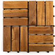 Gunbo Teak 30x30 Akasya Ağacı Yer Karosu