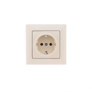 Günsan Elektrik 01281200-100115 Visage Krem Topraklı Priz