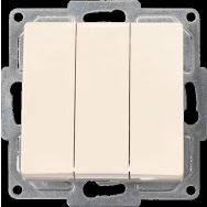 Günsan Elektrik 01281200-100160 Visage Krem Üçlü Anahtar