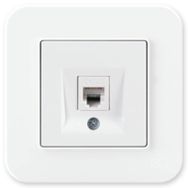 Günsan Elektrik 01379300-100120 Radius Nümeris Fildişi Beyazı Telefon Priz