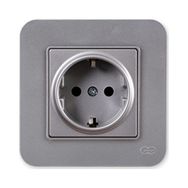 Günsan Elektrik 01381700-803115 Radius Design Füme-Gourmet Topraklı Priz