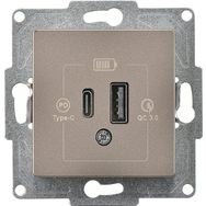 Günsan EQONA 20W Type-C + Type-A Mocha 2 Çıkışlı USB Şarj Prizi