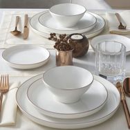 Güral Copper Bakır Bilbao Bone 2 Kişilik 8 Parça Yemek Takımı