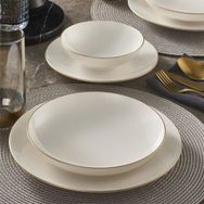 Güral Porselen Camelia Gold 26 Parça 6 Kişilik Bone Yemek Takımı