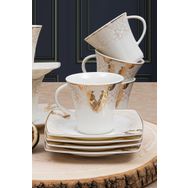 Güral Porselen Caroline GBSCR12KT8305629 12 Parça Kahve Fincan Takımı