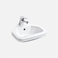 Güral Vit 40 cm x 42 cm Köşe Puzzle Beyaz Lavabo
