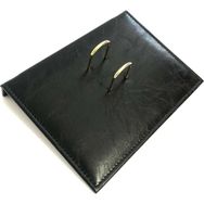 Gürpaş Suni Deri Takvim Altlığı 17x22 cm Siyah Renk 2 Parça ile Kullanıma Uygun