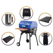 Guruss CG-050 Kömürlü Barbekü Mavi Mangal Tam Set