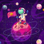 Güven Serigrafi Astronot Satürnde 54 Parça 19,5 x 29,5 cm Ahşap Çocuk Puzzle Yapboz