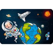 Güven Serigrafi Astronot ve Dünya Çubuk Ahşap Çocuk Puzzle Yapboz