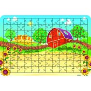Güven Serigrafi Ayçiçeği Bahçesi 108 Parça Ahşap Çocuk Puzzle Yapboz
