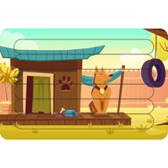 Güven Serigrafi Birinci Köpek Çubuk Ahşap Çocuk Puzzle Yapboz