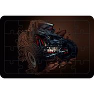 Güven Serigrafi Canavar Kamyon 24 Parça Model 3 Ahşap Çocuk Puzzle Yapboz