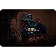 Güven Serigrafi Canavar Kamyon Model 3 54 Parça 19,5 x 29,5 cm Ahşap Çocuk Puzzle Yapboz