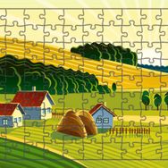 Güven Serigrafi Çiftlik 108 Parça Ahşap Çocuk Puzzle Yapboz