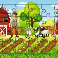 Güven Serigrafi Çiftlik Hayatı 24 Parça Ahşap Çocuk Puzzle Yapboz