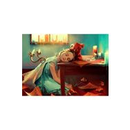 Güven Serigrafi Çocuk ve Ayısı 1000 Parça Ahşap Puzzle Yapboz