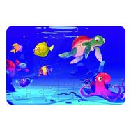 Güven Serigrafi Deniz Canlıları 35 Parça Model 15 Ahşap Çocuk Puzzle Yapboz
