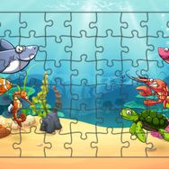 Güven Serigrafi Deniz Canlıları Model 14 54 Parça 19,5 x 29,5 cm Ahşap Çocuk Puzzle Yapboz