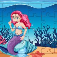 Güven Serigrafi Deniz Kızı 24 Parça Model 2 Ahşap Çocuk Puzzle Yapboz