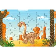 Güven Serigrafi Dinozor Stegosaurus 24 Parça Ahşap Çocuk Puzzle Yapboz