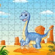 Güven Serigrafi Dinozorlar Model 3 108 Parça Ahşap Çocuk Puzzle Yapboz