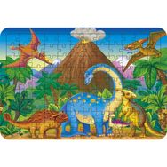 Güven Serigrafi Dinozorlar Model 4 108 Parça Ahşap Çocuk Puzzle Yapboz