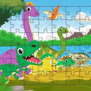Güven Serigrafi Dinzorlar Tatilde 54 Parça Ahşap Çocuk Puzzle Yapboz
