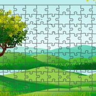 Güven Serigrafi Doğa 108 Parça Model 2 Ahşap Çocuk Puzzle Yapboz