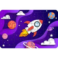 Güven Serigrafi Galaksi Model 7 54 Parça 19,5 x 29,5 cm Ahşap Çocuk Puzzle Yapboz