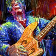 Güven Serigrafi Gitarist Kedi 1000 Parça Ahşap Puzzle Yapboz
