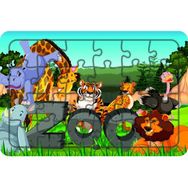 Güven Serigrafi Hayvanlar Model 10 24 Parça 19,5 x 29,5 cm Ahşap Çocuk Puzzle Yapboz