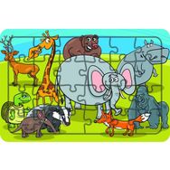 Güven Serigrafi Hayvanlar Model 13 24 Parça 19,5 x 29,5 cm Ahşap Çocuk Puzzle Yapboz