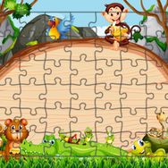 Güven Serigrafi Hayvanlar Model 14 54 Parça 19,5 x 29,5 cm Ahşap Çocuk Puzzle Yapboz