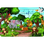 Güven Serigrafi Hayvanlar Model 16 54 Parça 19,5 x 29,5 cm Ahşap Çocuk Puzzle Yapboz