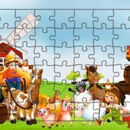 Güven Serigrafi Hayvanlar Model 17 54 Parça 19,5 x 29,5 cm Ahşap Çocuk Puzzle Yapboz
