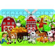 Güven Serigrafi Hayvanlar Model 18 108 Parça 29 x 39 cm Ahşap Çocuk Puzzle Yapboz