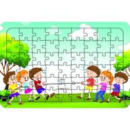 Güven Serigrafi İp Çekme Oyunu 54 Parça 19,5 x 29,5 cm Ahşap Çocuk Puzzle Yapboz