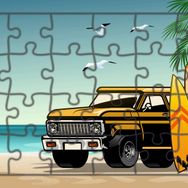 Güven Serigrafi Kamyon Tatilde 24 Parça Ahşap Çocuk Puzzle Yapboz