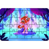 Güven Serigrafi Küçük Kaplan 24 Parça Ahşap Çocuk Puzzle Yapboz