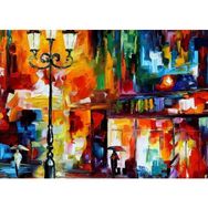 Güven Serigrafi Leonid Afremov 5 1000 Parça Ahşap Puzzle Yapboz