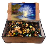 Güven Serigrafi Manzara Model 4 1000 Parça Ahşap Puzzle Yapboz