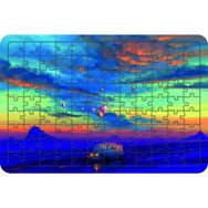 Güven Serigrafi Minibüs 108 Parça Ahşap Çocuk Puzzle Yapboz