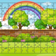 Güven Serigrafi Model 1 Gökkuşağı 108 Parça Ahşap Çocuk Puzzle Yapboz