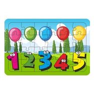 Güven Serigrafi Model 1 Sayılar 24 Parça Ahşap Çocuk Puzzle Yapboz